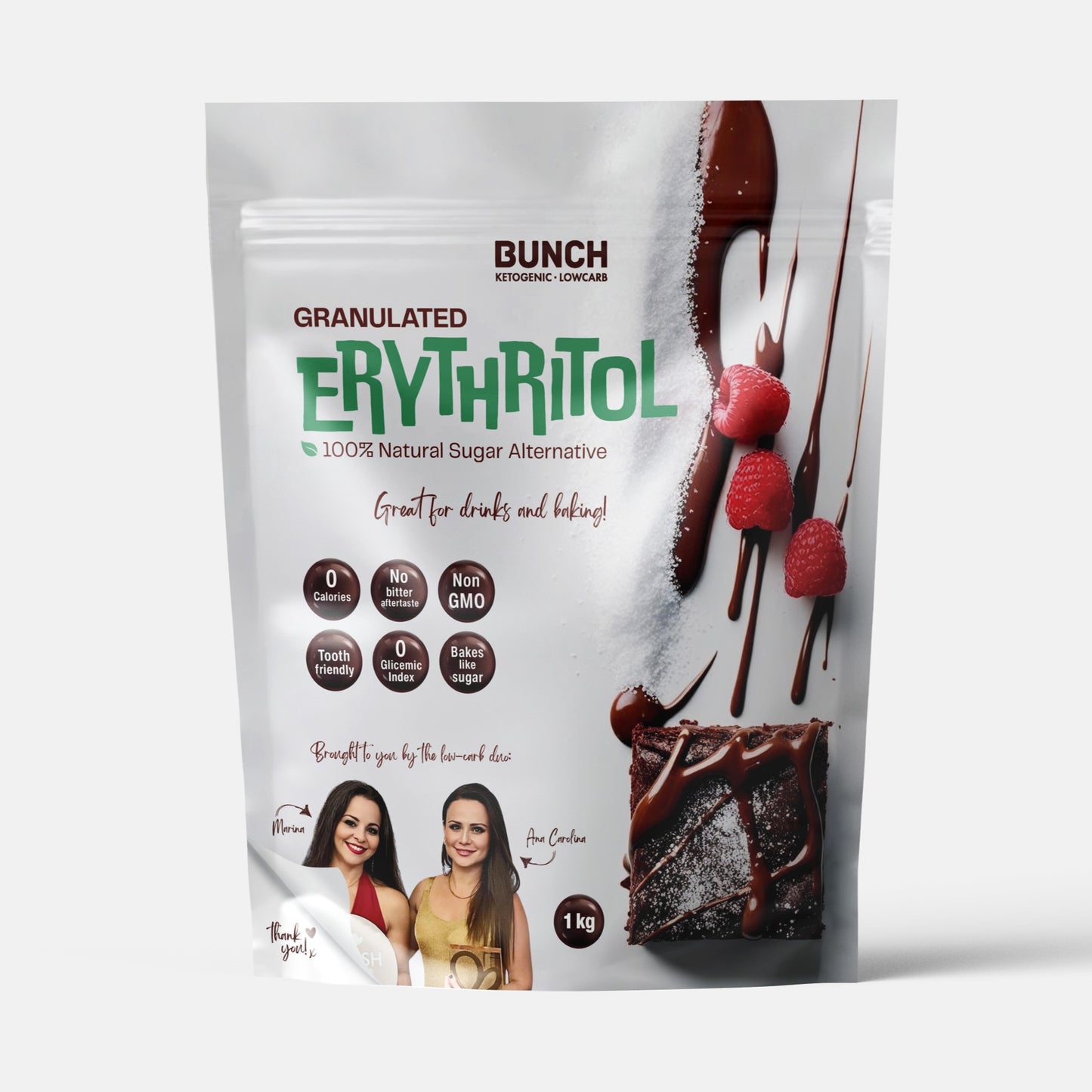 Bunch London’s Erythritol – 100% Natural Sugar Alternative - 1kg Granulated